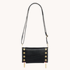 Image of Hammitt Levy Wallet - Black/Brushed Gold/Red Zip