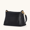 Image of Hammitt Bryant Medium Shoulder Bag - Black/Brushed Gold/Red Zip