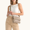Image of Hammitt VIP Medium Clutch - Pewter/Brushed Gold