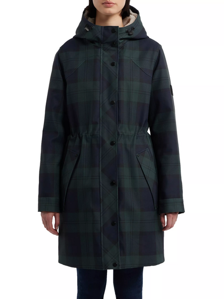 Hunter Fountain Blackwatch Plaid 3-in-1 Parka - Green/Navy