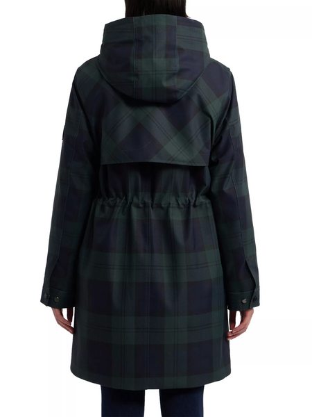 Hunter Fountain Blackwatch Plaid 3-in-1 Parka - Green/Navy