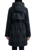 Image of Hunter Fountain Blackwatch Plaid 3-in-1 Parka - Green/Navy