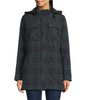 Image of Hunter Blackwatch Plaid Packable Field Jacket - Green/Navy