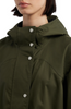 Image of Hunter Adela Cotton Canvas Rain Jacket - Hunter Green