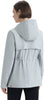Image of Hunter Abbey Rubberized Rain Jacket - Silver Grey