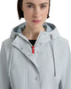 Image of Hunter Abbey Rubberized Rain Jacket - Silver Grey