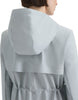 Image of Hunter Abbey Rubberized Rain Jacket - Silver Grey