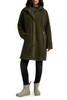 Image of Hunter Iris Sherpa Longline Hooded Coat - Hunter Green