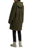 Image of Hunter Iris Sherpa Longline Hooded Coat - Hunter Green