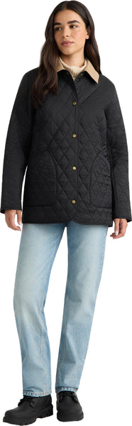 Hunter Rachel Diamond Quilted Barn Jacket - Black