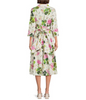 Image of IC Collection Floral Tie Waist Midi Dress - Multicolor