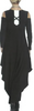 Image of IC Collection Long Sleeve Cold Shoulder Zip Front Jumpsuit - Black