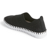 Image of Ilse Jacobsen Tulip 3172 Geometric Perforation Slip On - Black