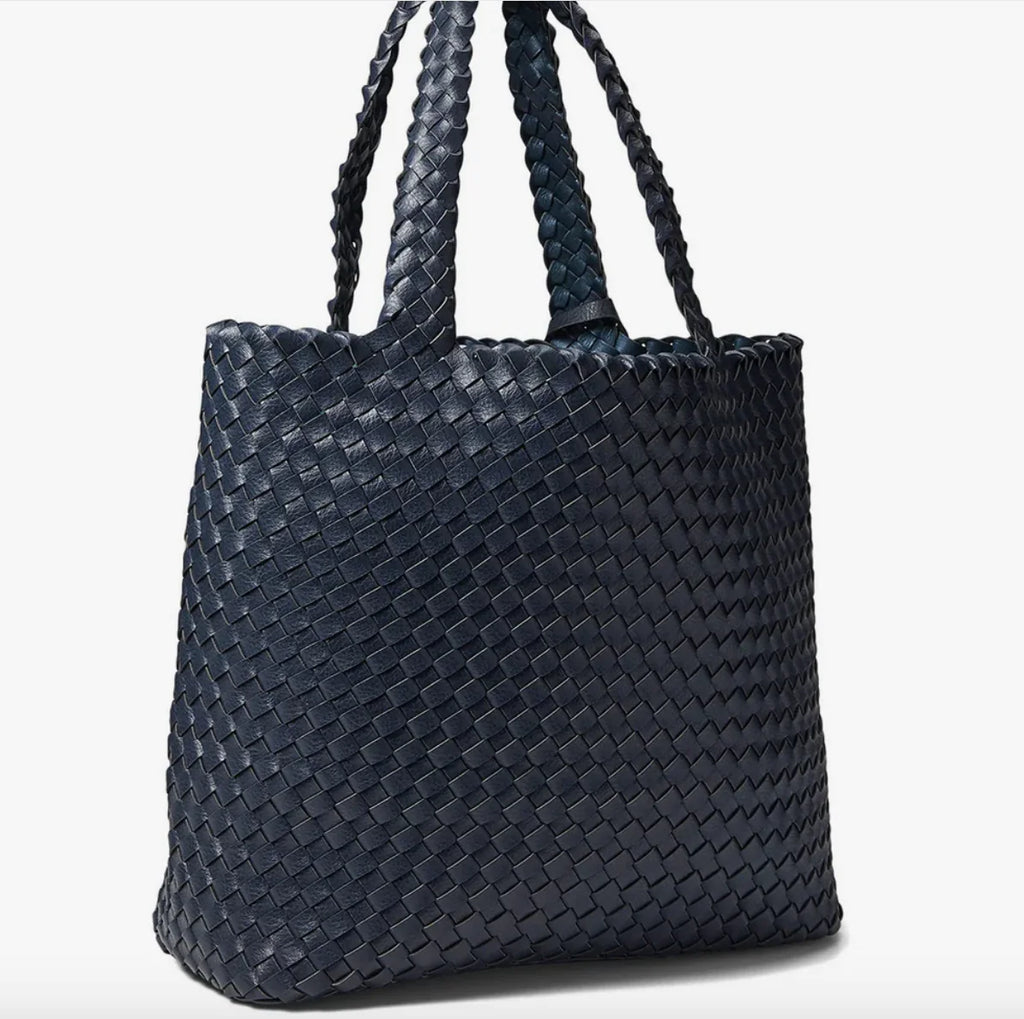 Ilse Jacobsen Tote Bag - Navy/Metallic Blue