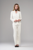 Image of Insight New York Single Button Knit Blazer - White