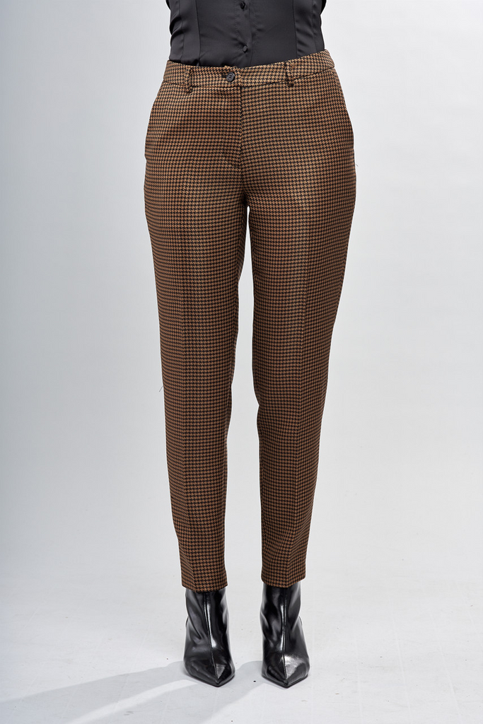 Insight Tapered Houndstooth Pant - Ginger/Black