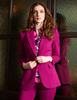 Image of Insight New York One Button Peak Lapel Blazer - Jewel