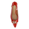 Image of J. Reneé Kallan Chain Detail Point Toe Slingback - Red *Take an EXTRA 1/2 Off*