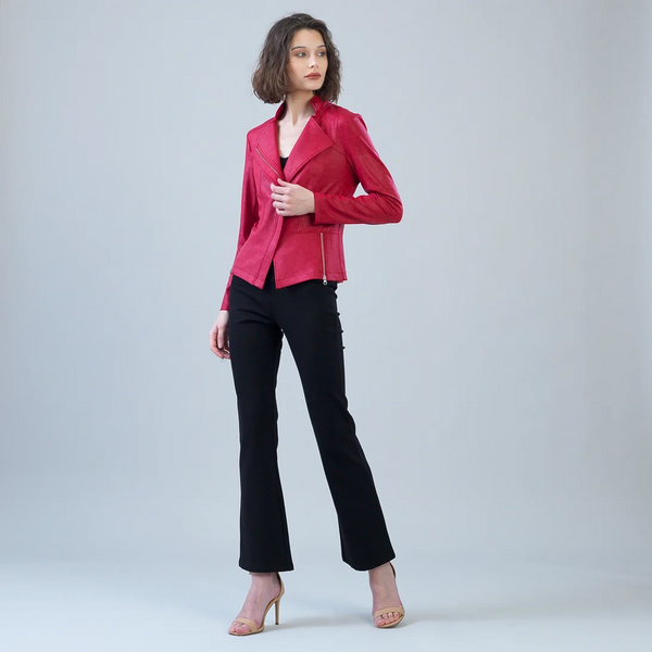 Clara Sunwoo Liquid Leather Jacket - Red