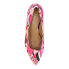 Image of J. Reneé Anisha Abstract Wedge Heel Pucci Print Pump - Pink/Red/Multicolor