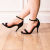 Image of J. Reneé Bryn Ankle Strap Round Toe High Heel Sandal - Black