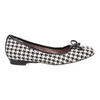 Image of J. Reneé Hirabelle Houndstooth Square Toe Ballet Flat - Black/White