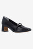 Image of J. Reneé Kavira Lizard Embossed Mary Jane Pump - Black