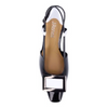 Image of J. Reneé Kellen Color Block Buckle Detail Slingback - Black/White