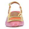 Image of J. Reneé Kellen Color Block Buckle Detail Slingback - Pink/Multicolor