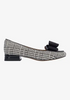 Image of J. Reneé Kori Bow Detail Houndstooth Print Low Heel - Black/White