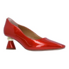 Image of J. Reneé Lysandra Cone Heel Square Toe Patent Pump - Red