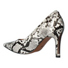 Image of J. Reneé Phoebie Python Print Pointed Toe Pump - Grey/Black/White