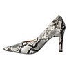 Image of J. Reneé Phoebie Python Print Pointed Toe Pump - Grey/Black/White