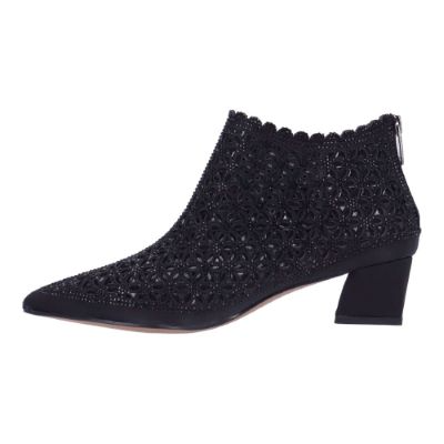 J. Reneé Jacinta Rhinestone Embellished Bootie - Black