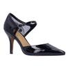 Image of J. Reneé Siona Patent/Mesh Ankle Strap Dior Pump - Black *Take an EXTRA 1/2 Off*