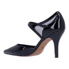 Image of J. Reneé Siona Patent/Mesh Ankle Strap Dior Pump - Black *Take an EXTRA 25% Off*