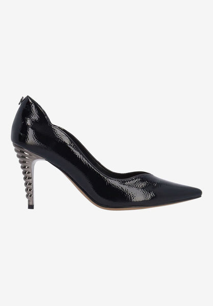 J. Reneé Lunessa Scalloped Patent Pump - Black