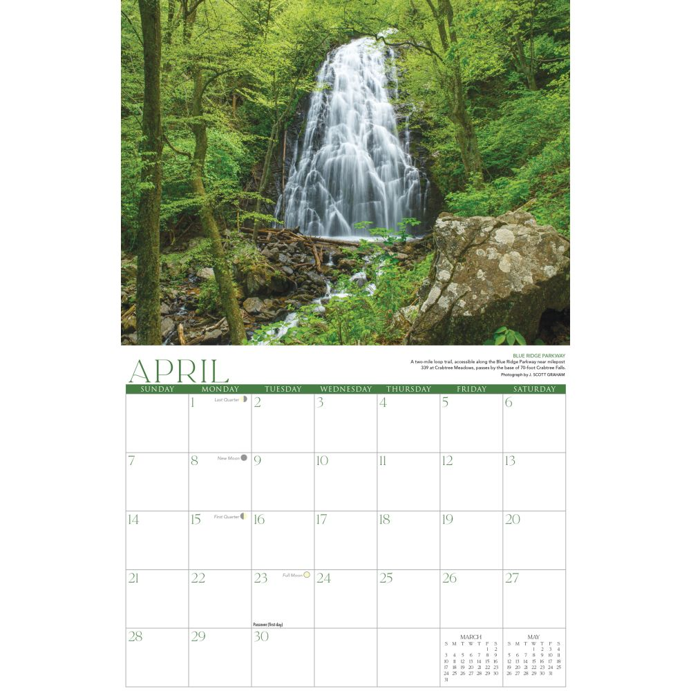 J Scott Graham Blue Ridge Parkway 2024 Wall Calendar Rippe's