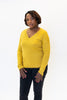 Image of J. Society Distressed Fringe Hem Sweater - Marigold