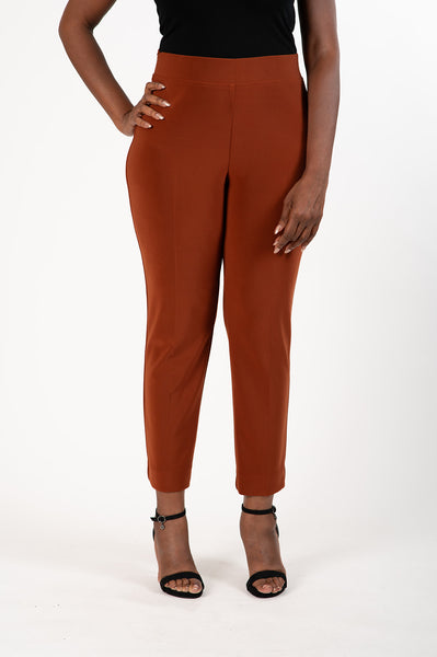 Joseph Ribkoff Silky Knit Ankle Pant - Cinnamon