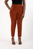 Image of Joseph Ribkoff Silky Knit Ankle Pant - Cinnamon