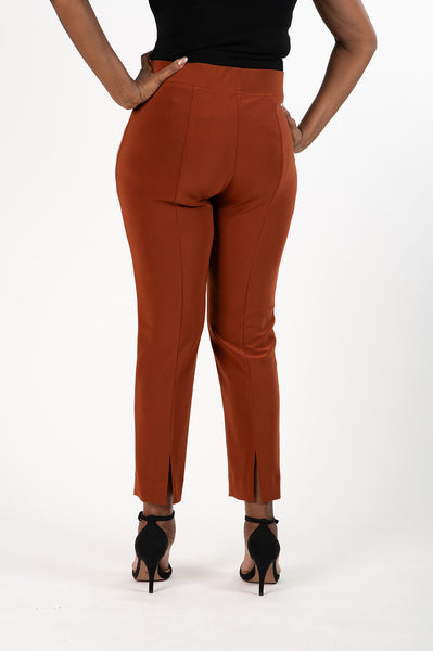 Joseph Ribkoff Silky Knit Ankle Pant - Cinnamon