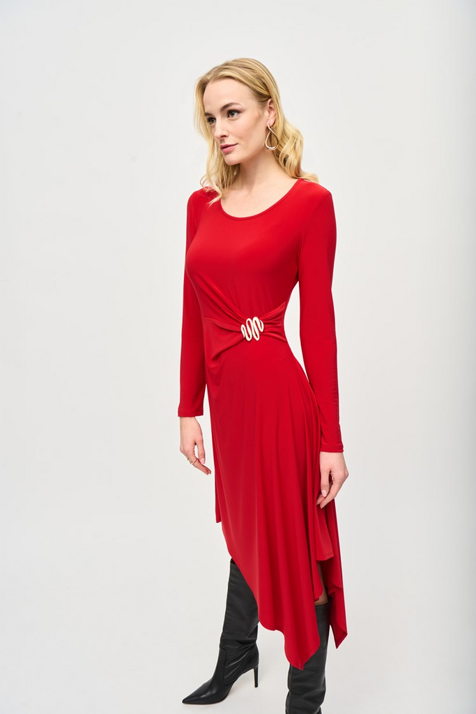 Joseph ribkoff red dress on sale