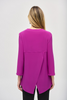 Image of Joseph Ribkoff Zippered V-Neckline Split Back Tunic - Empress