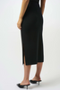 Image of Joseph Ribkoff Sweater Knit Pull-On Midi Skirt - Black