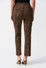 Image of Joseph Ribkoff Silky Knit Animal Print Pull On Pant - Brown/Black/Multicolor