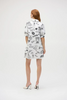 Image of Joseph Ribkoff Conversational Paris Print Poplin A-Line Dress - Vanilla/Black