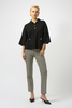 Image of Joseph Ribkoff Pocket Detail Sweater Knit Boxy Pullover - Black