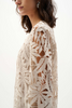 Image of Joseph Ribkoff 3/4 Sleeve Guipure Lace Jacket - Moonstone