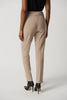 Image of Joseph Ribkoff Silky Knit Classic Tailored Slim Pant - Latte